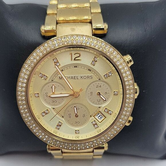 Michael Kors Parker MK5354 Women Stainless Steel Analog Dial Quartz Watch AM482 - Picture 1 of 11